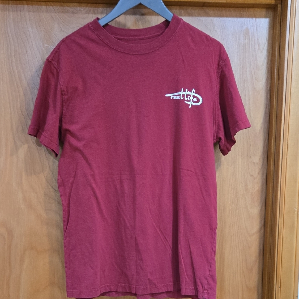 Reel Life Maroon Short Sleeve Tee